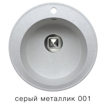 Мойка TOLERO R-108 №001 (серый металик) d=51 см